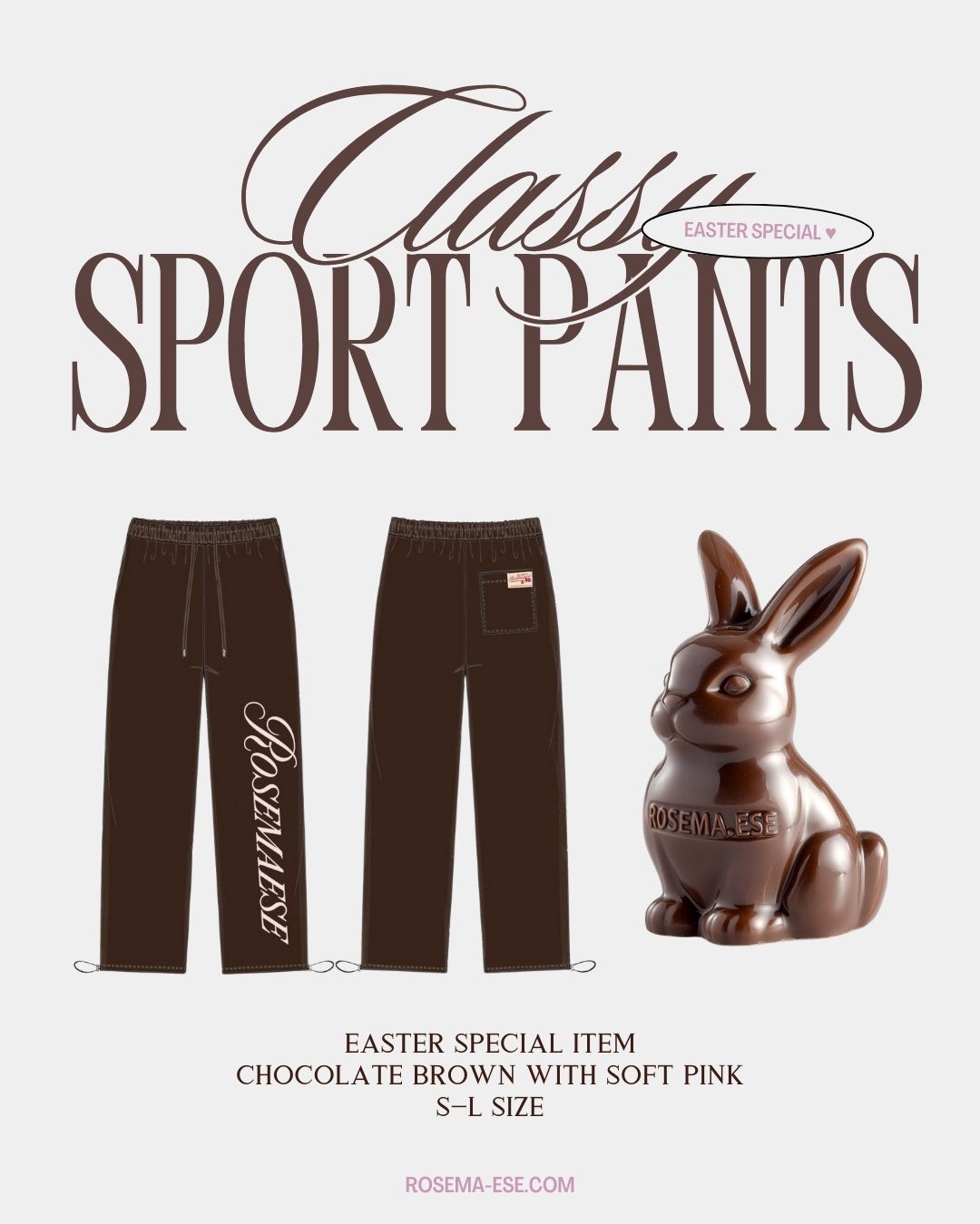 Classy Sport Pants - Brown Pre-order