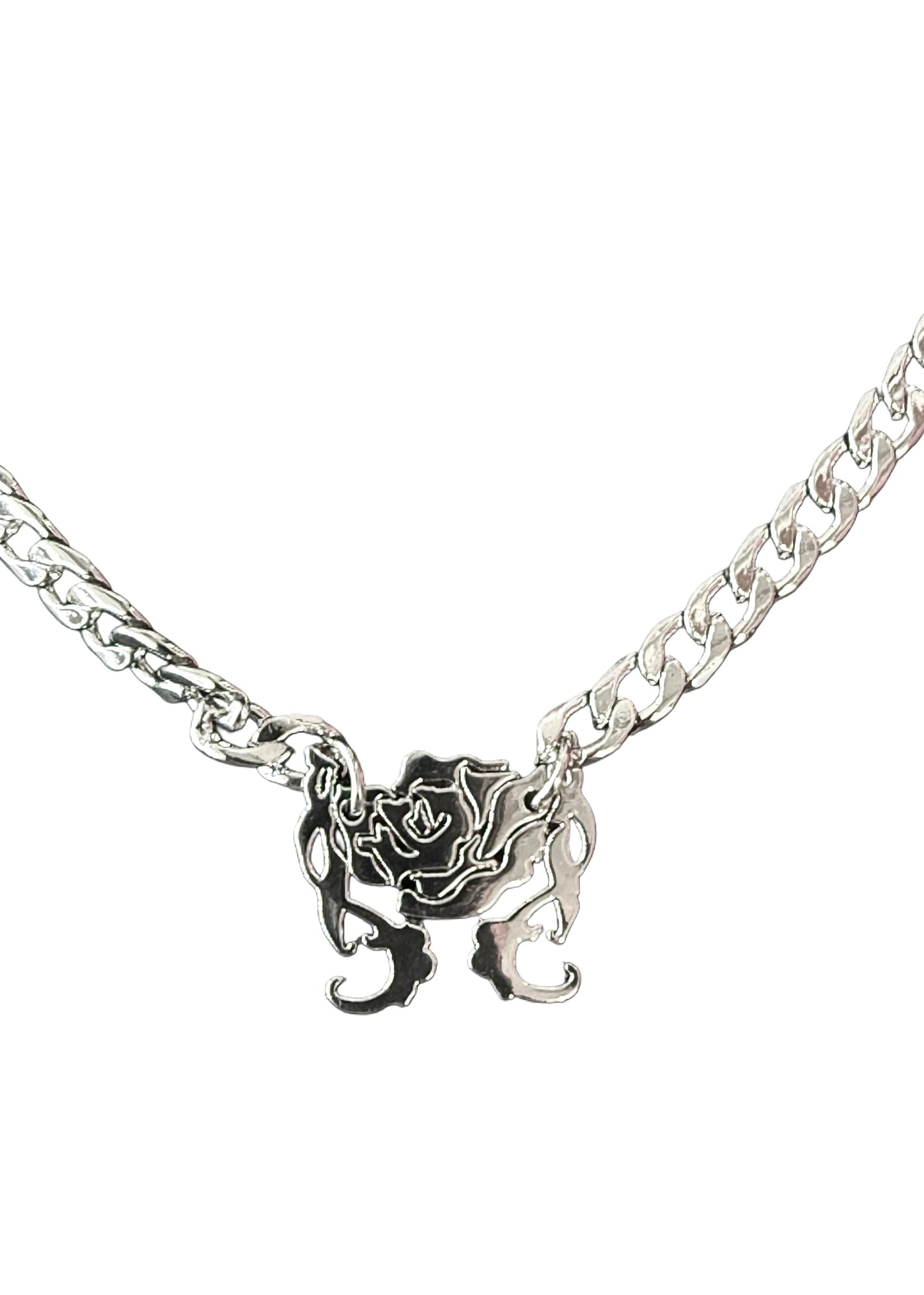 Rosemaese Silver Logo Necklace