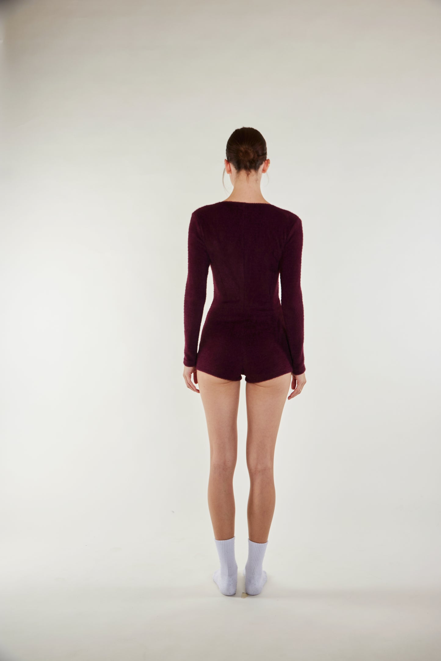 Cozy Darling Bodysuit - Wine Red