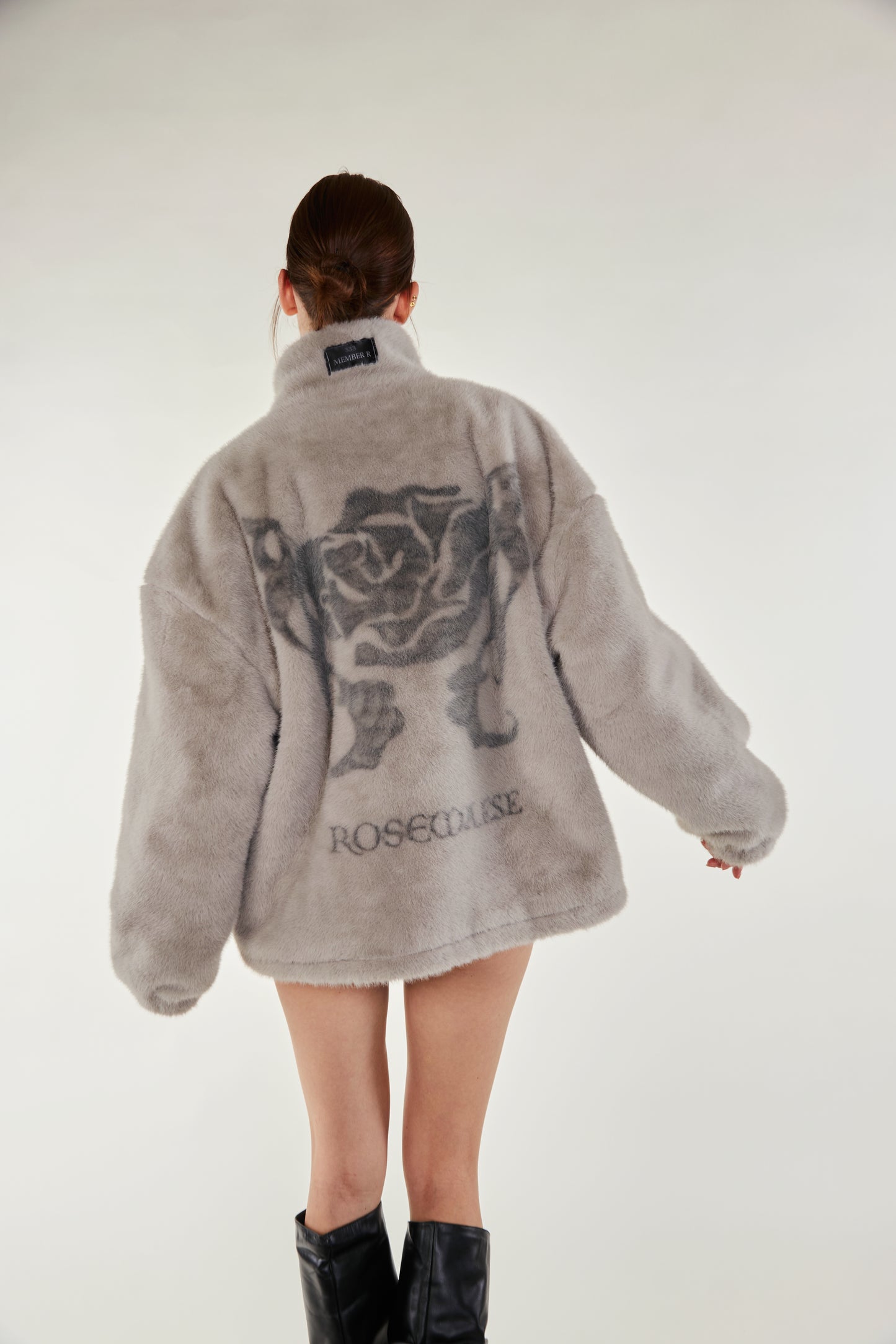 Cozy Darling Fur Coat - Grey