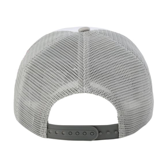 Silver Rose Pin Baseball Cap - Grey