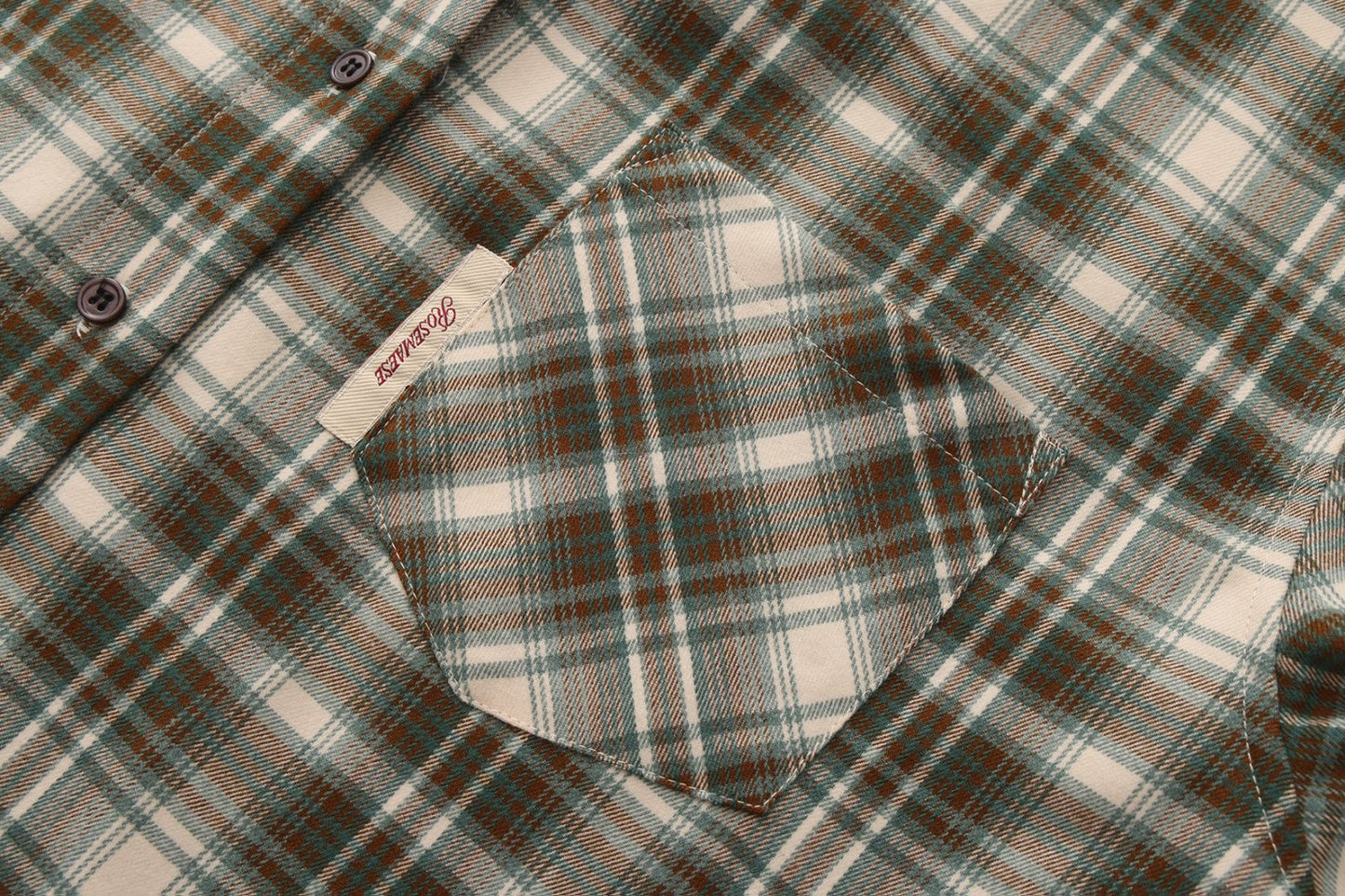 Study Break Hooded Plaid Shirt - Green