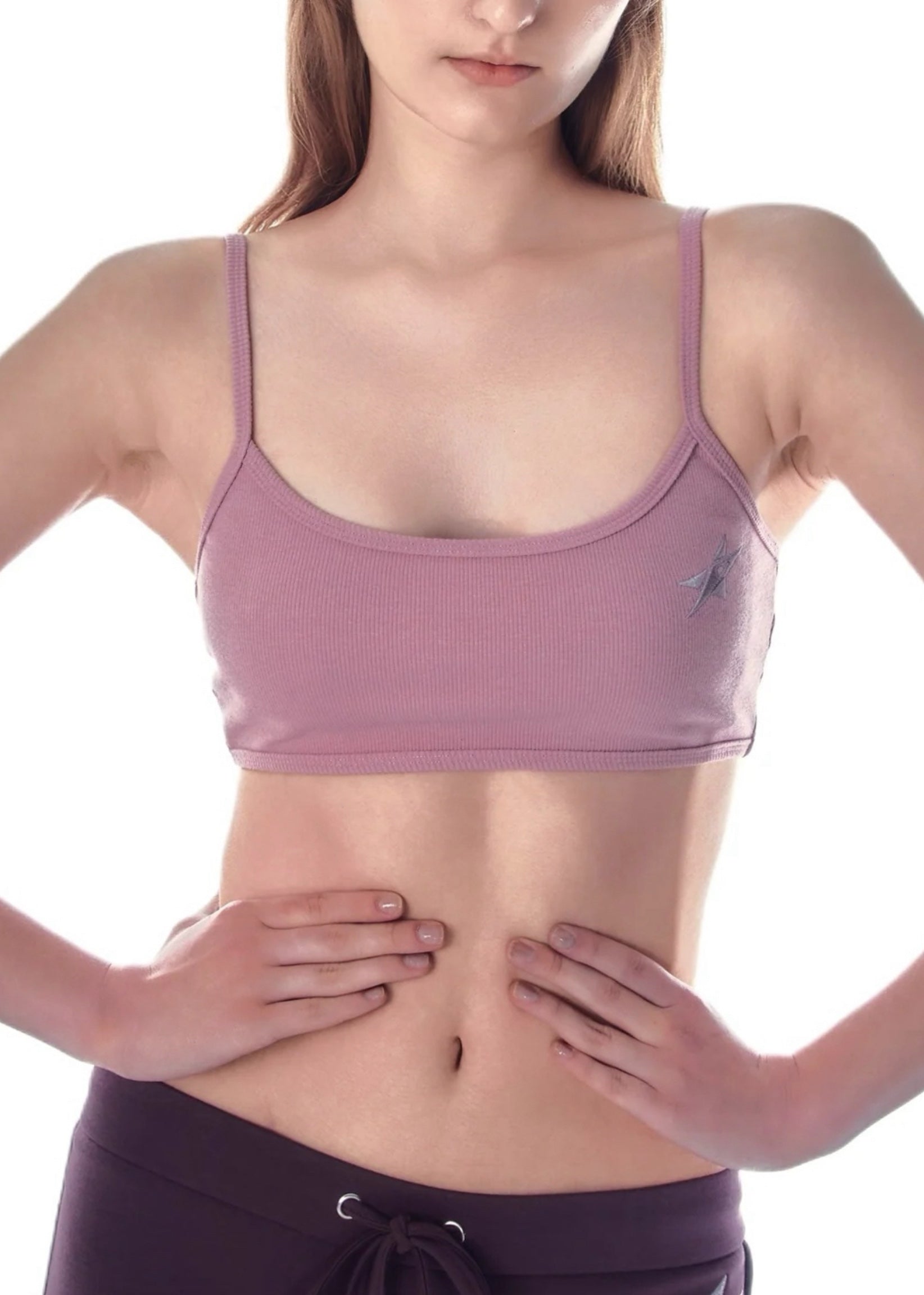 Studio Star Crop Tank - Pink