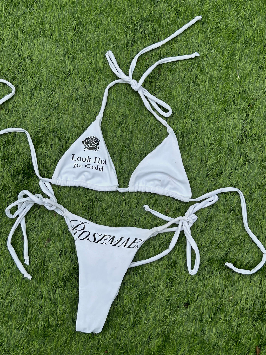 Rose Shake Bikini (White)
