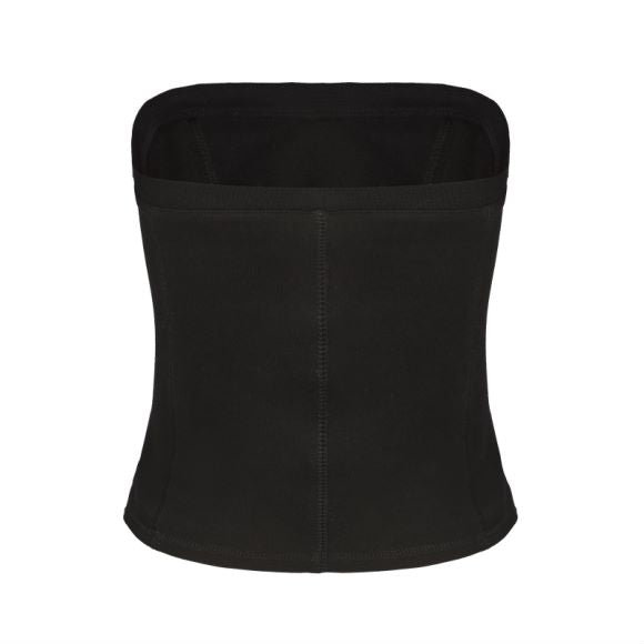 Embroidery Tube Top - Black