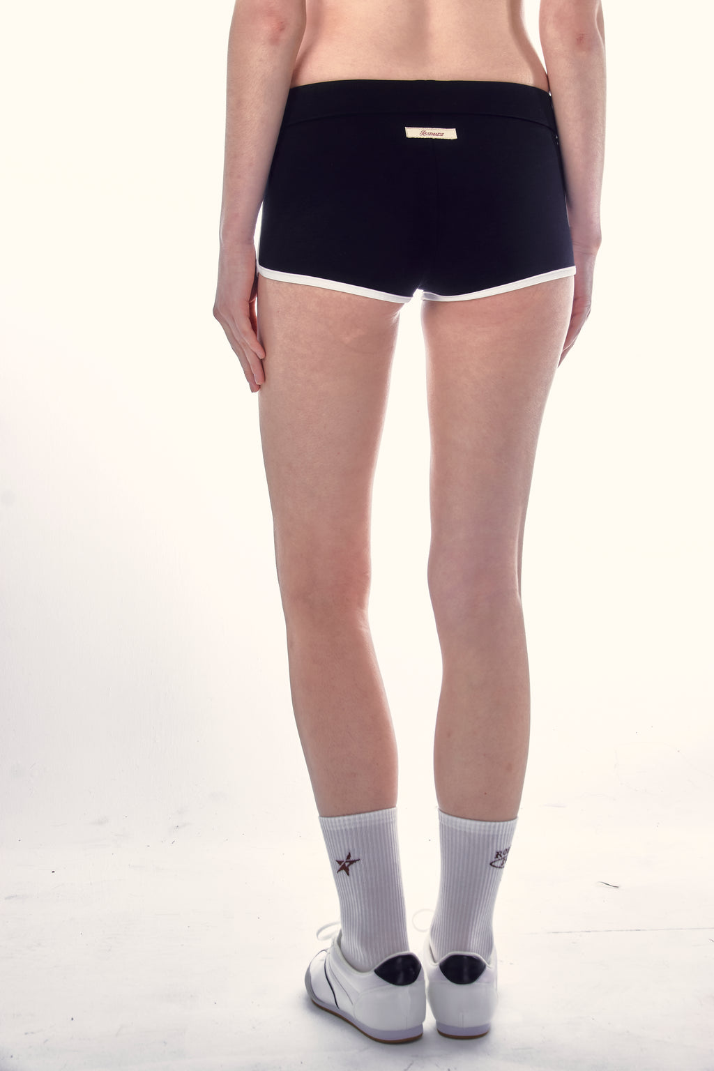 Studio Star Mini Shorts - Black