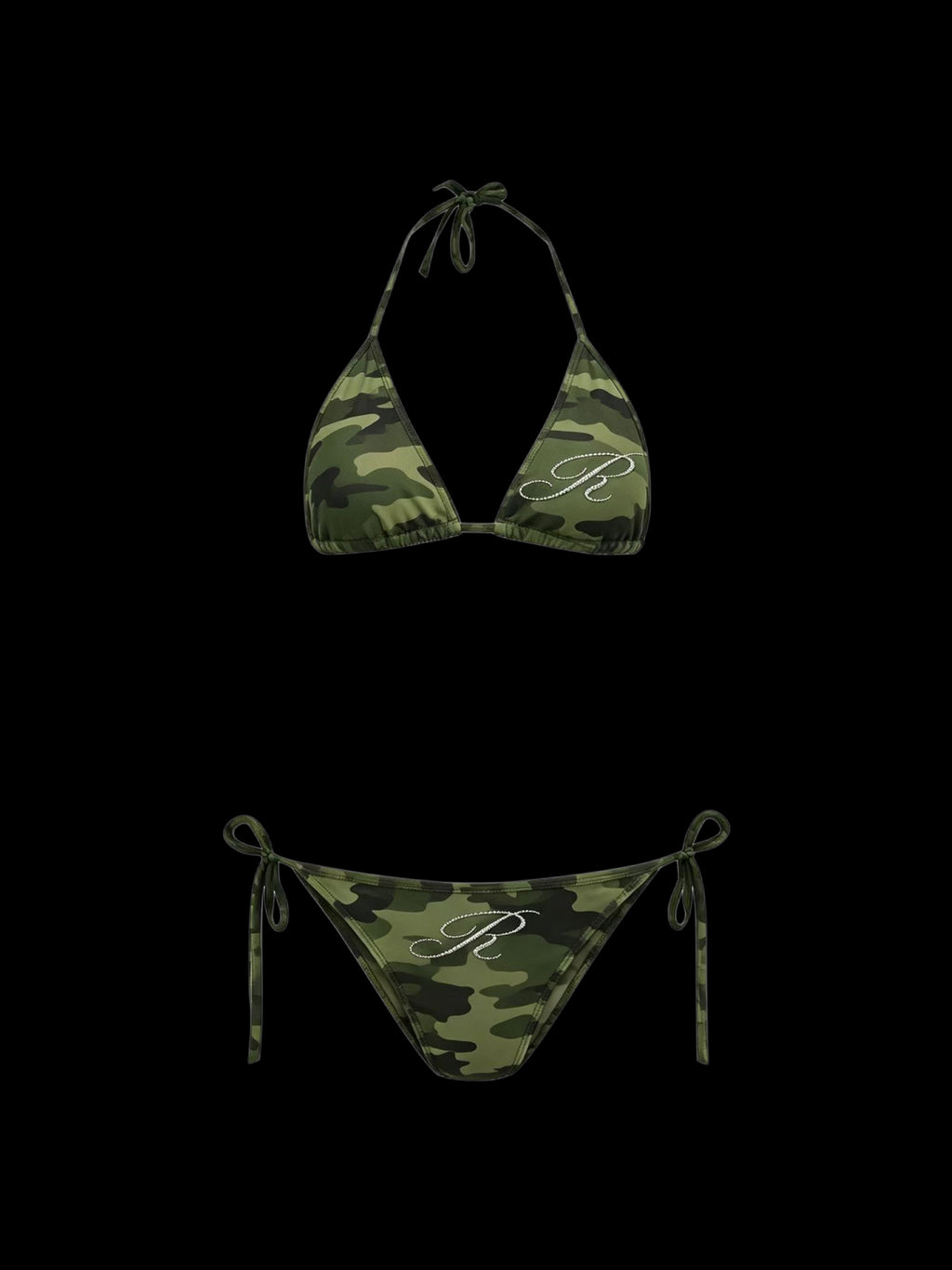 Rhinestone Camouflage Bikini