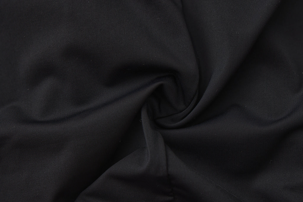 Fitted Shawl Top - Black