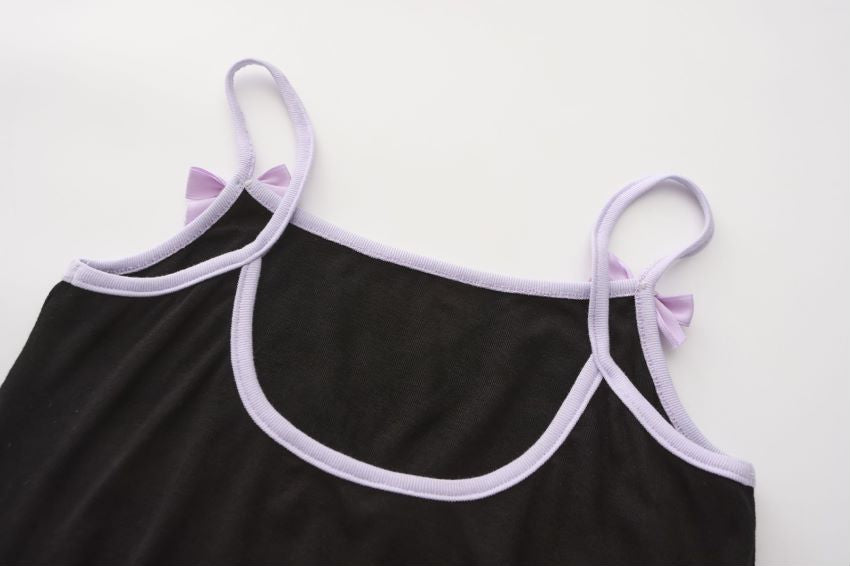 Mini Bow Camisole - Black