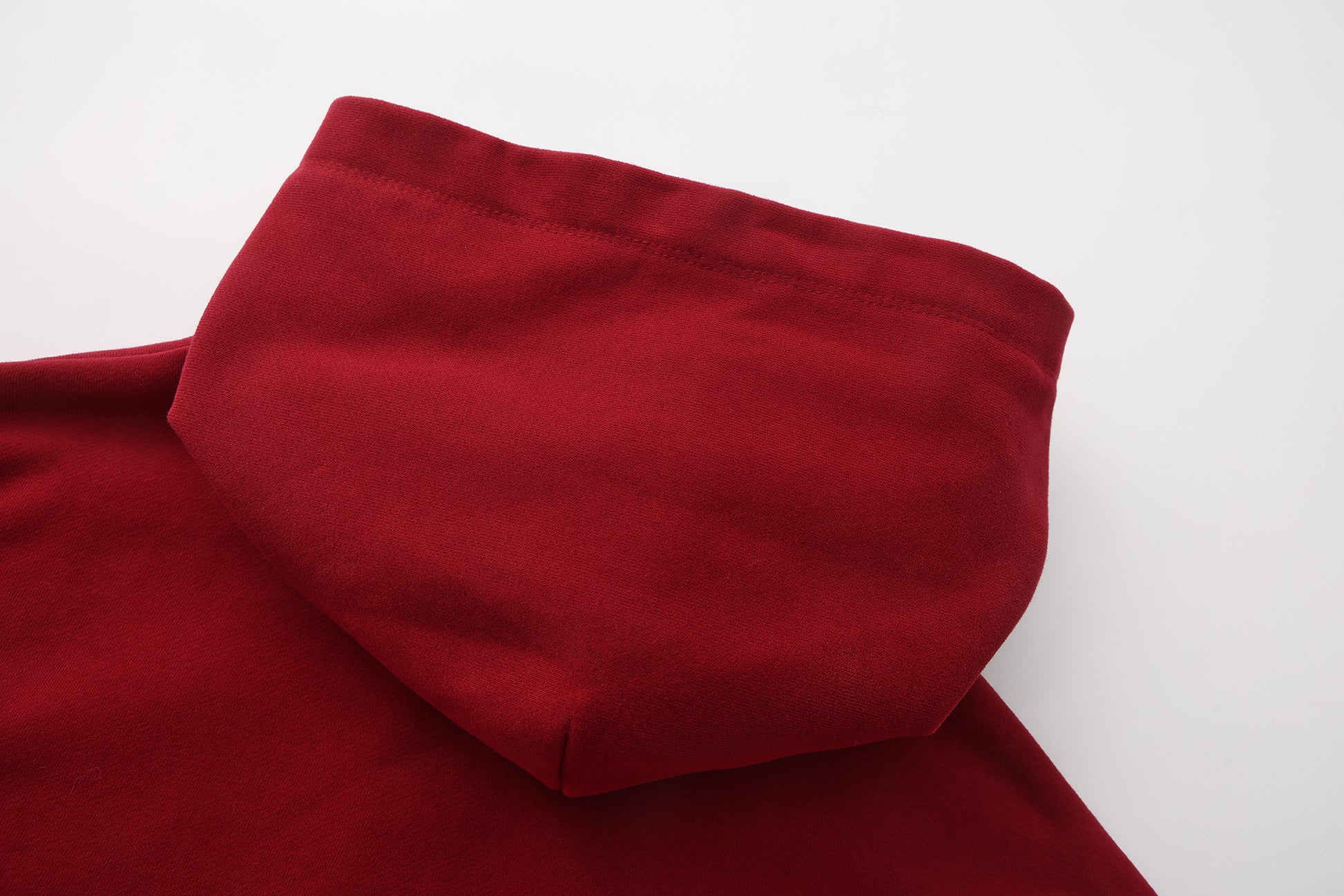 Winter Cotton Zipper Hoodie - Red