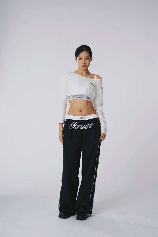 Off-Shoulder Long Sleeves - White