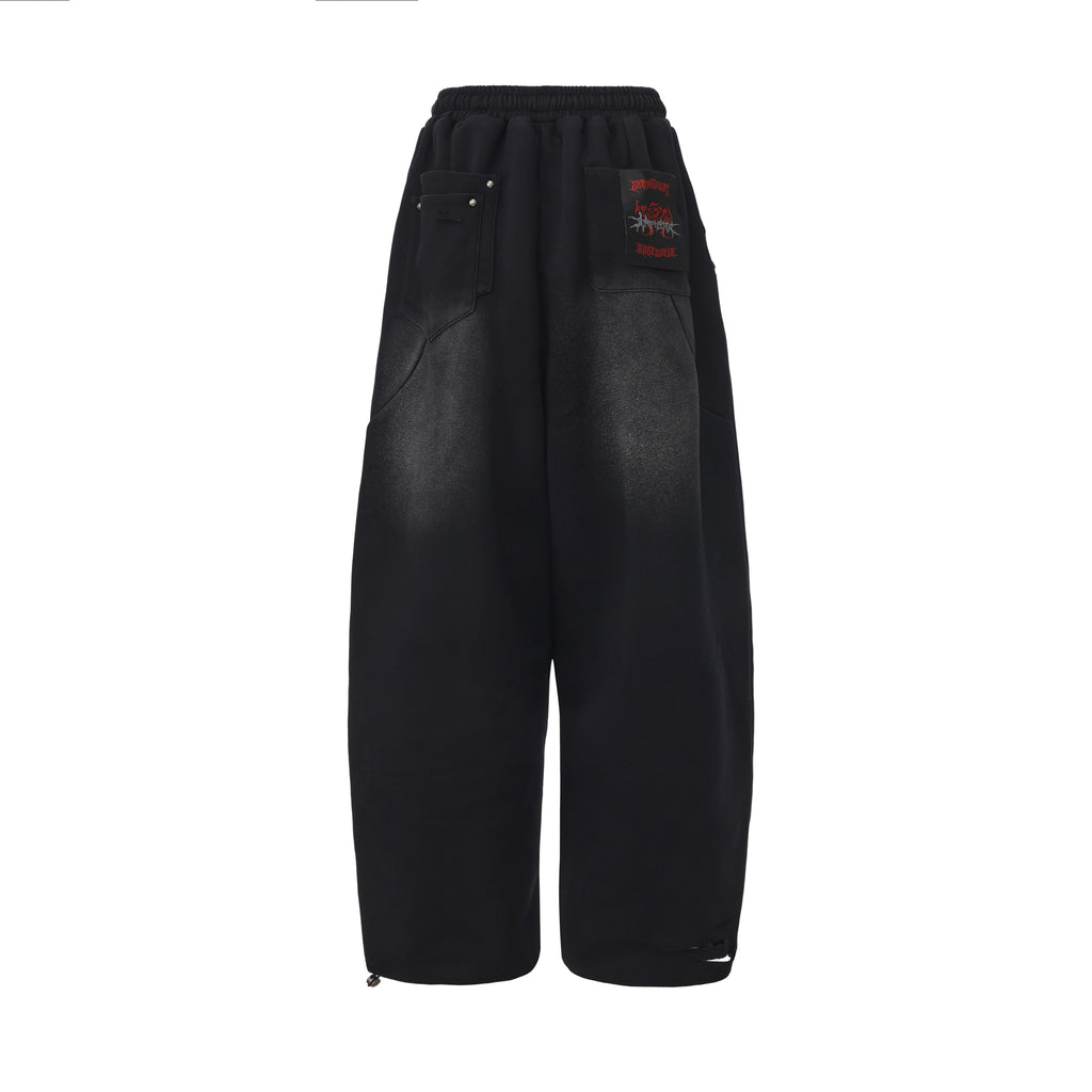 Night Rose - Sweatpants - Washed Black