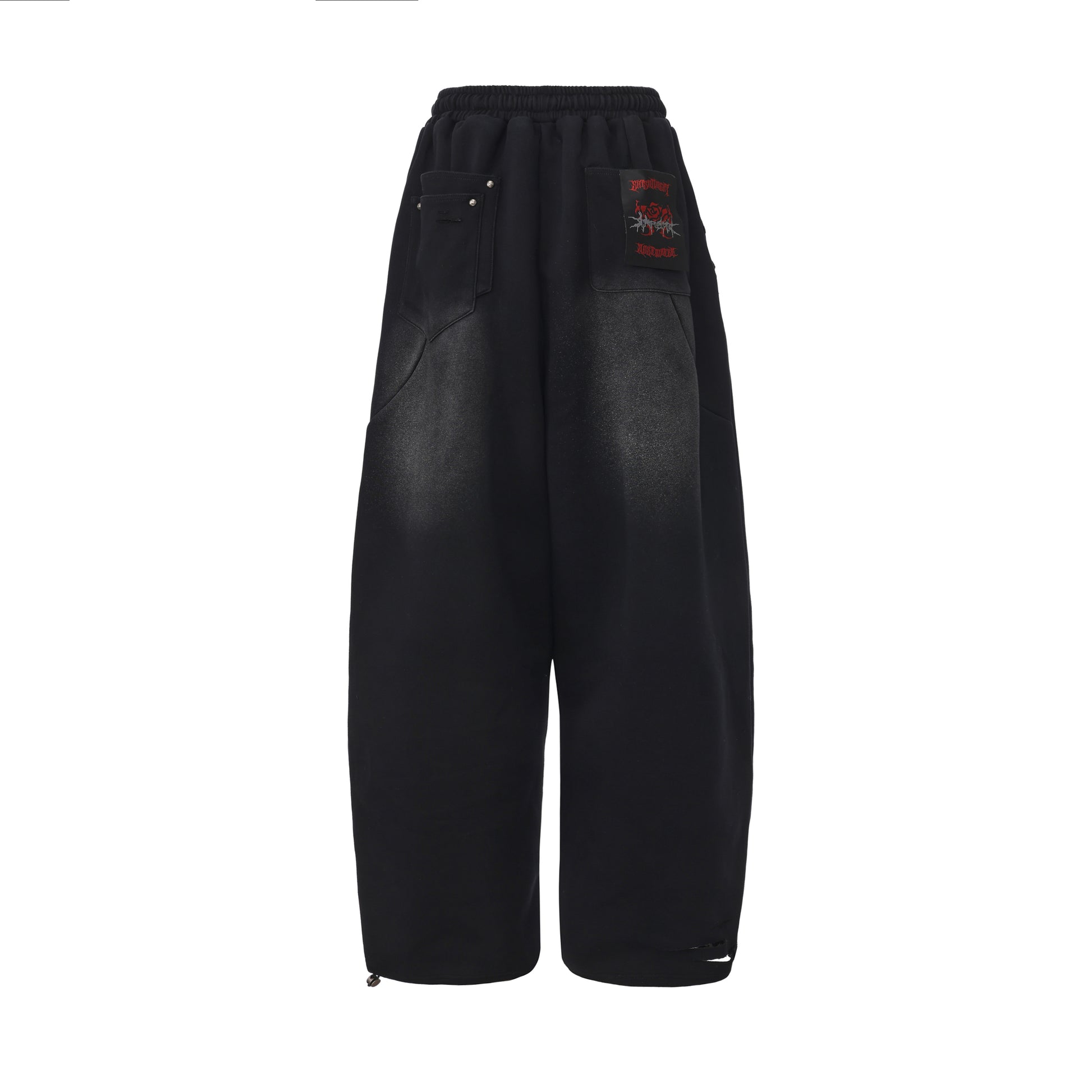 Night Rose - Sweatpants - Washed Black