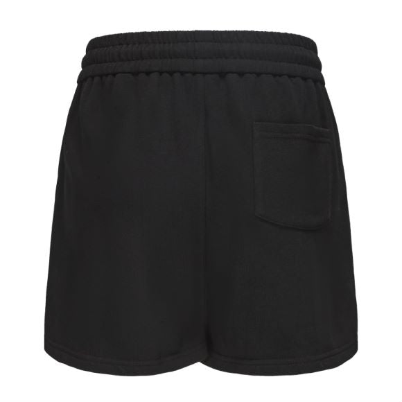 Embroidered Track Shorts - Black