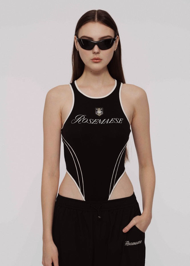 Sport Club Bodysuit - Black