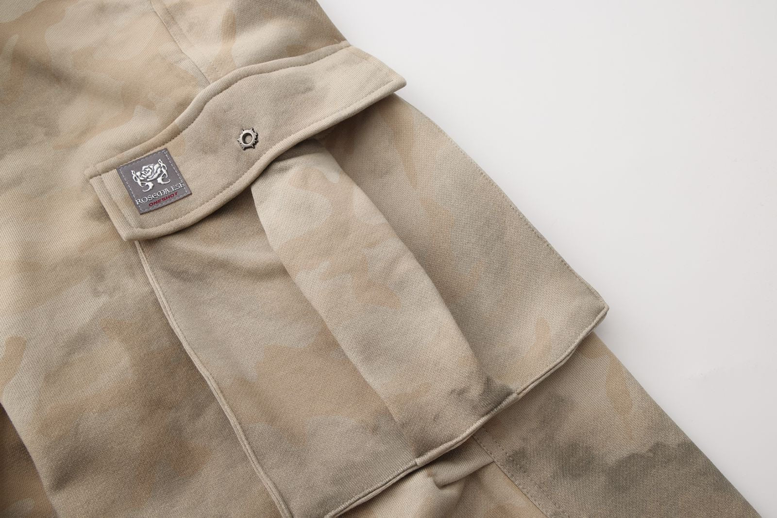 Cotton Parachute Pants - Light Camo