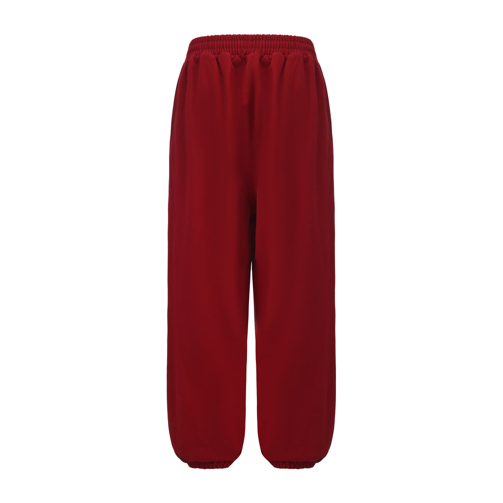 Winter Cotton Sport Pants - Red