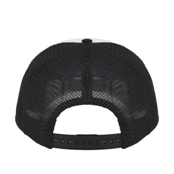 Silver Rose Pin Baseball Cap - Black