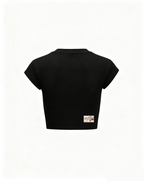 Not For The Weak Playlist Baby Tee - Black