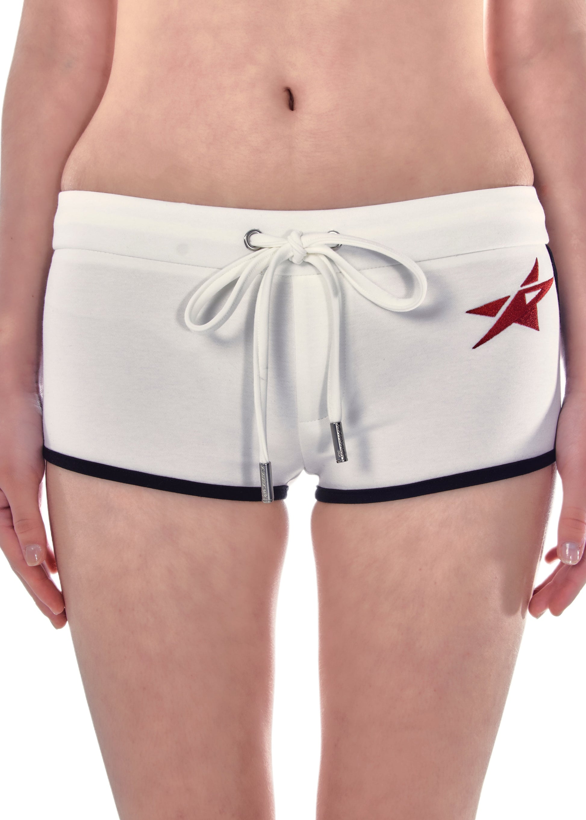 Studio Star Mini Shorts - White
