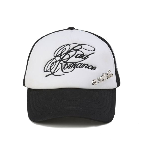 Rose Pin Baseball Cap - Black