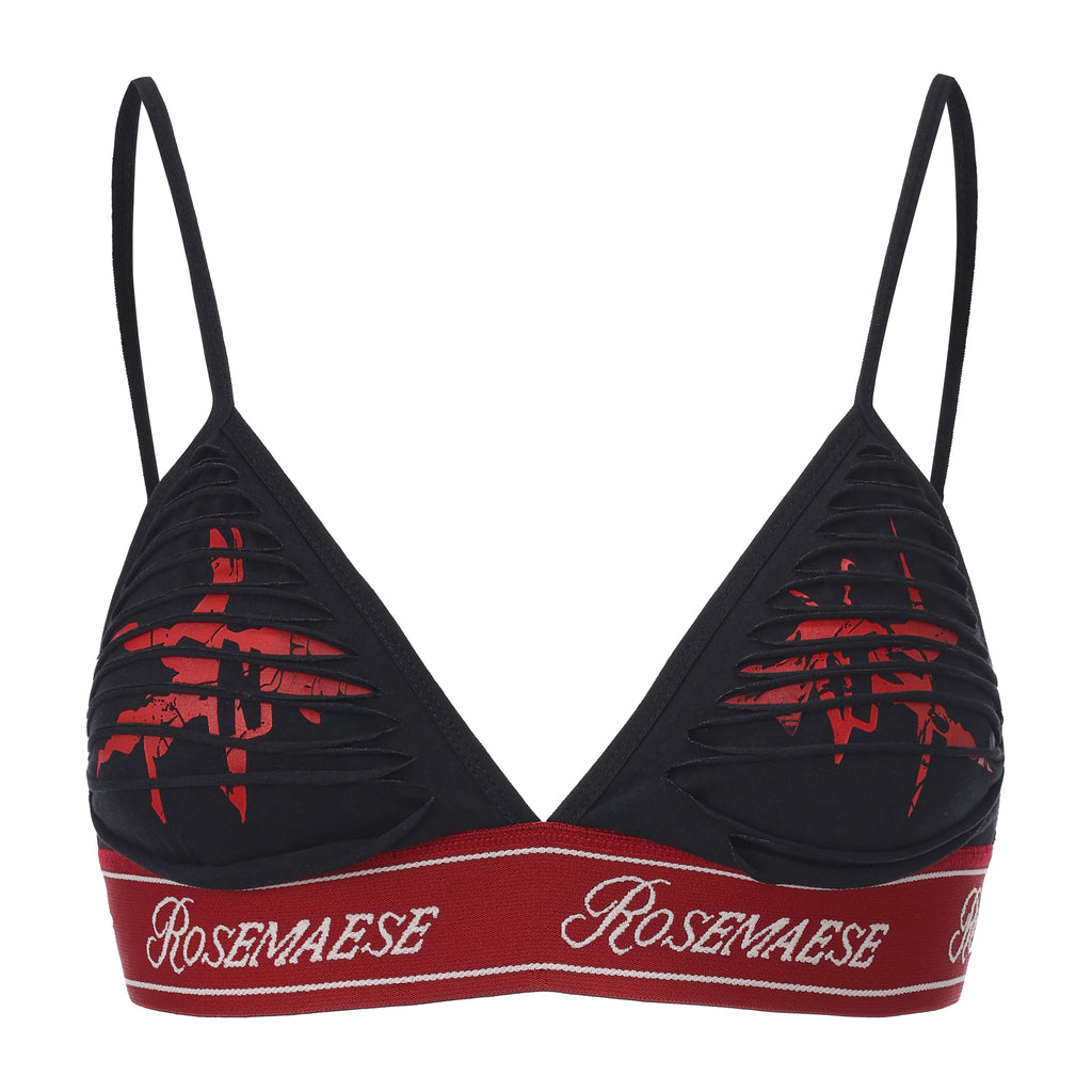 Night Rose - Bra Set - Black