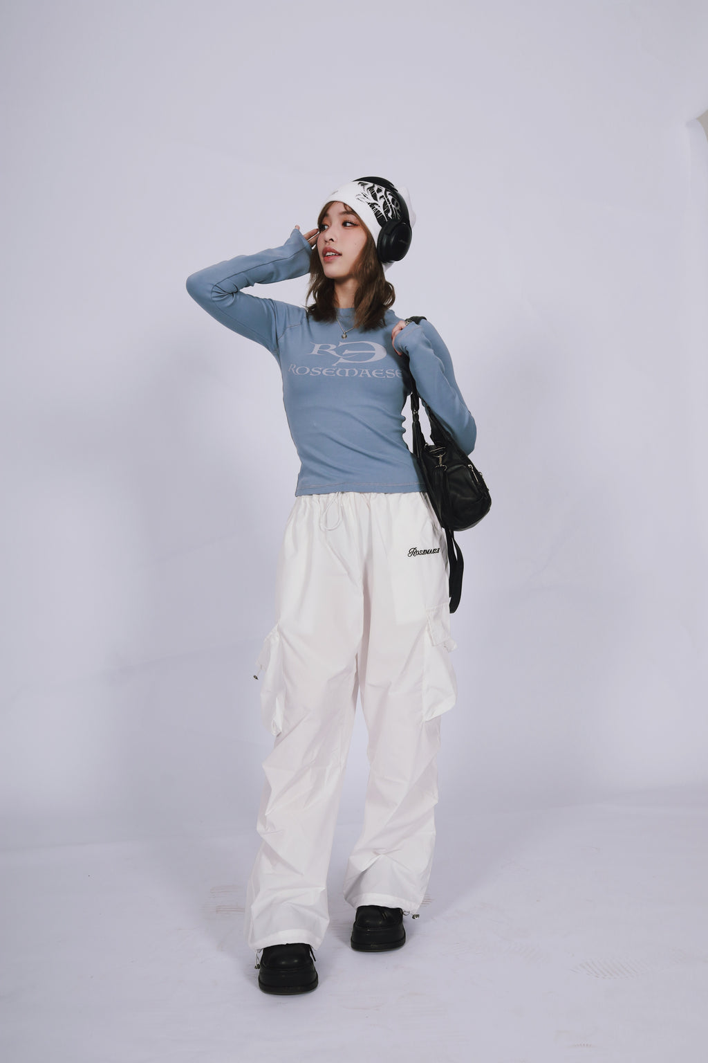 Logo Long-Sleeve Shirt - Baby Blue