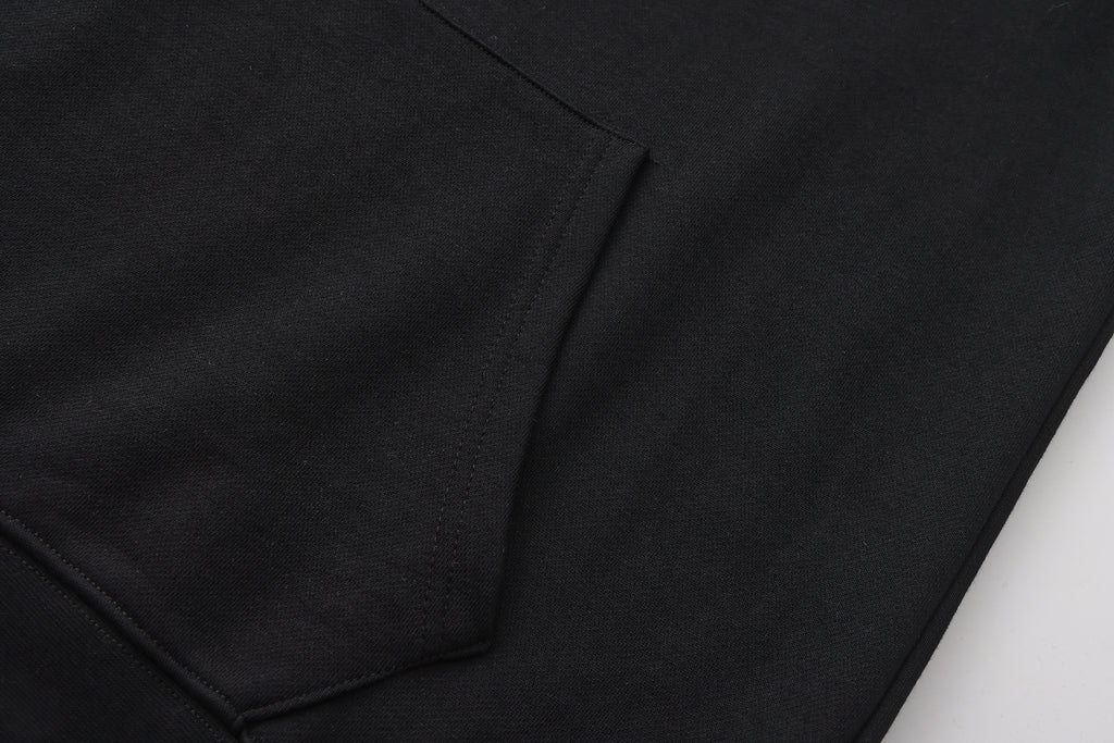 Chain Printing Hoodie - Black