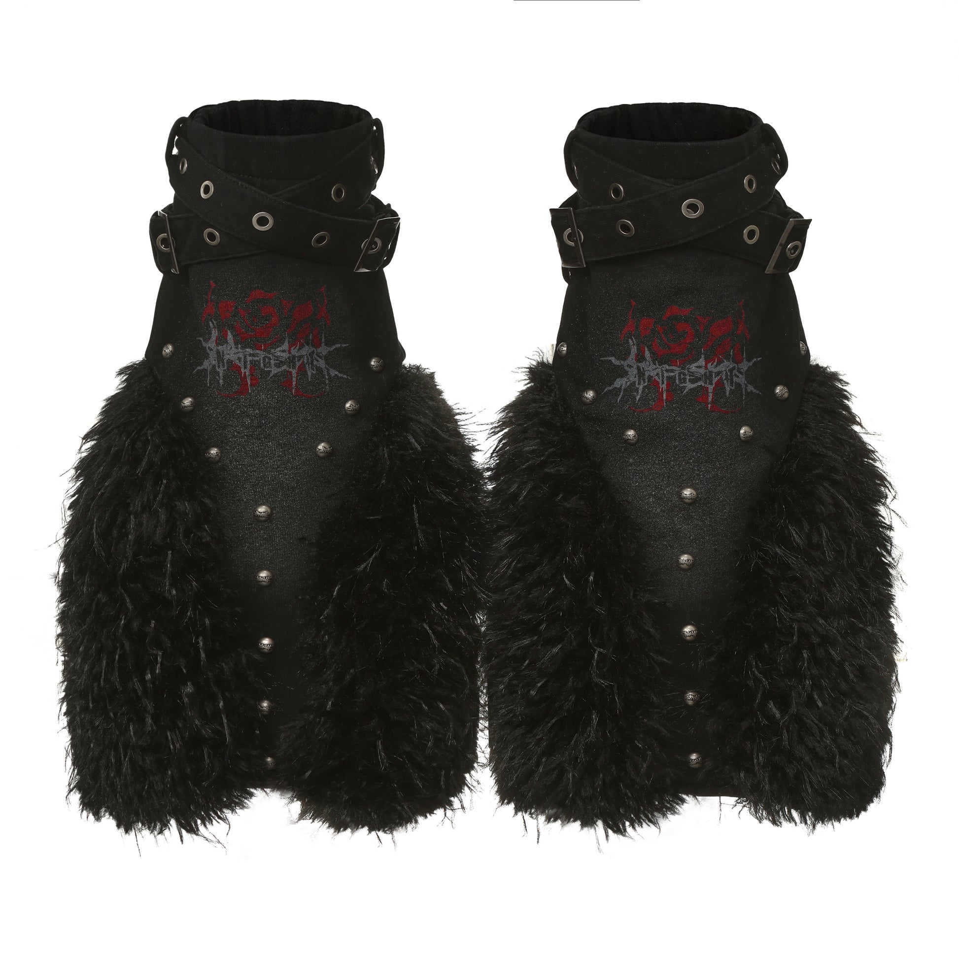 Night Rose - Leg Warmers - Washed Black