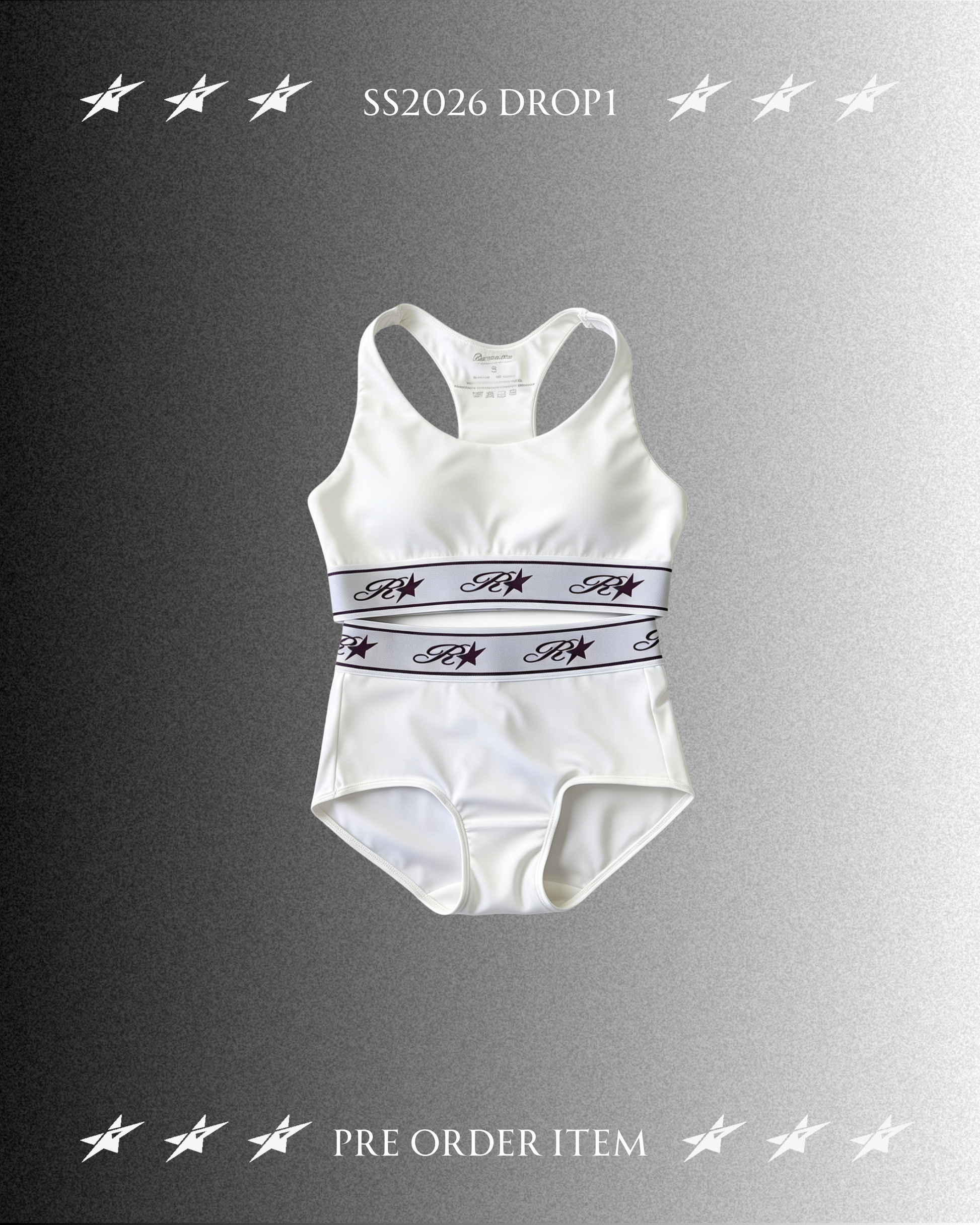 Sports Star Bra Set - White (Pre-order)