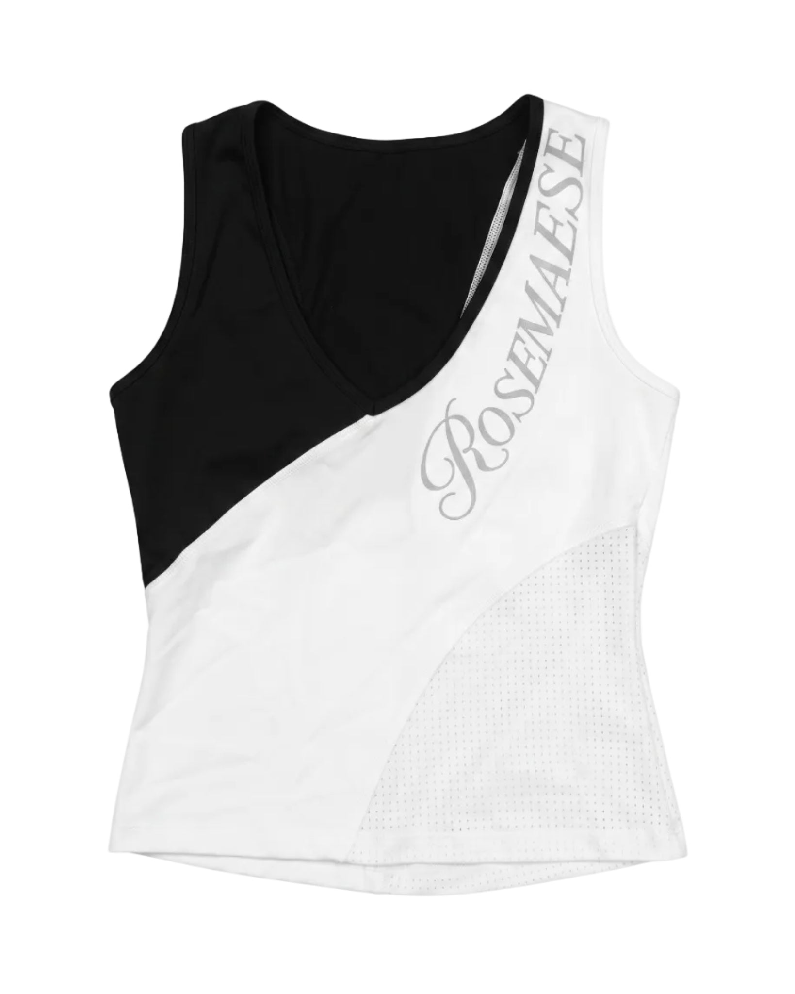 Ice Panel Splice Tank Top - Black