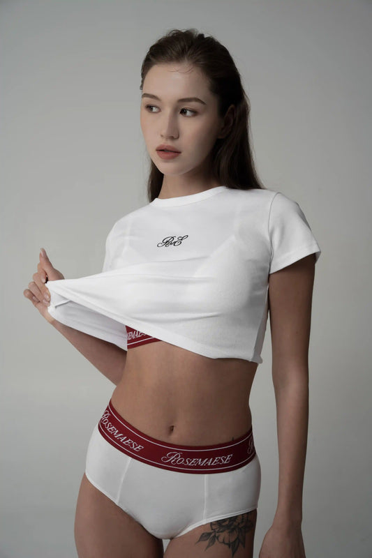 Rosemaese Logo Short Sleeve - White