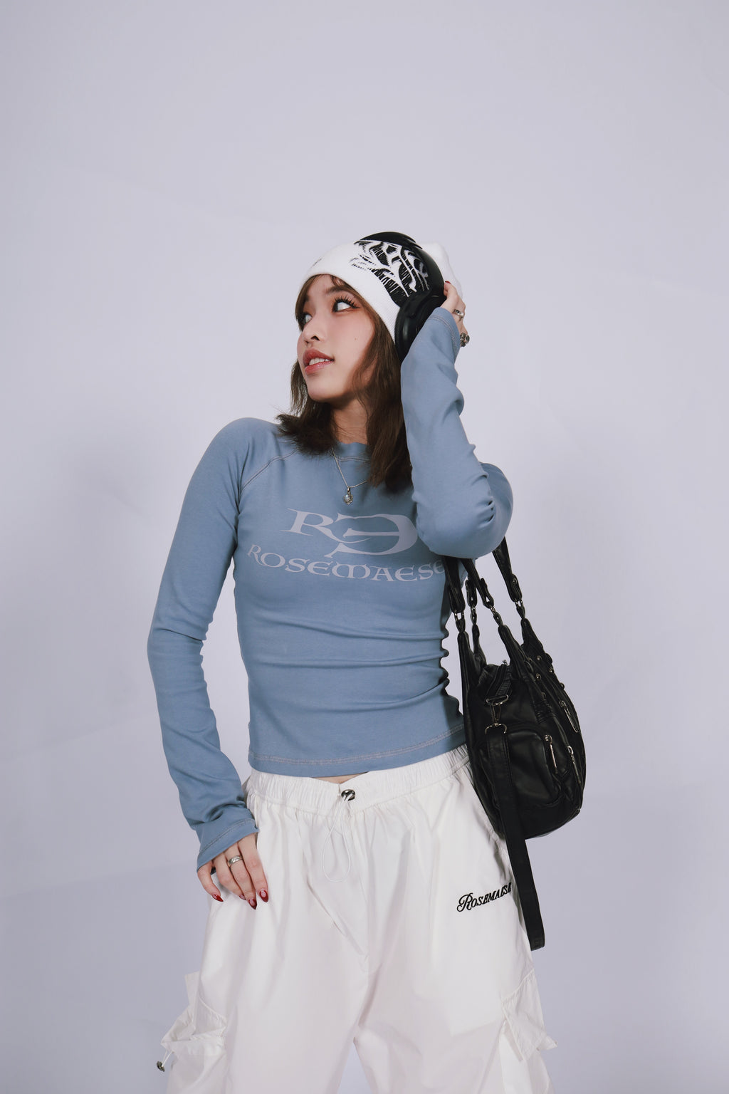 Logo Long-Sleeve Shirt - Baby Blue