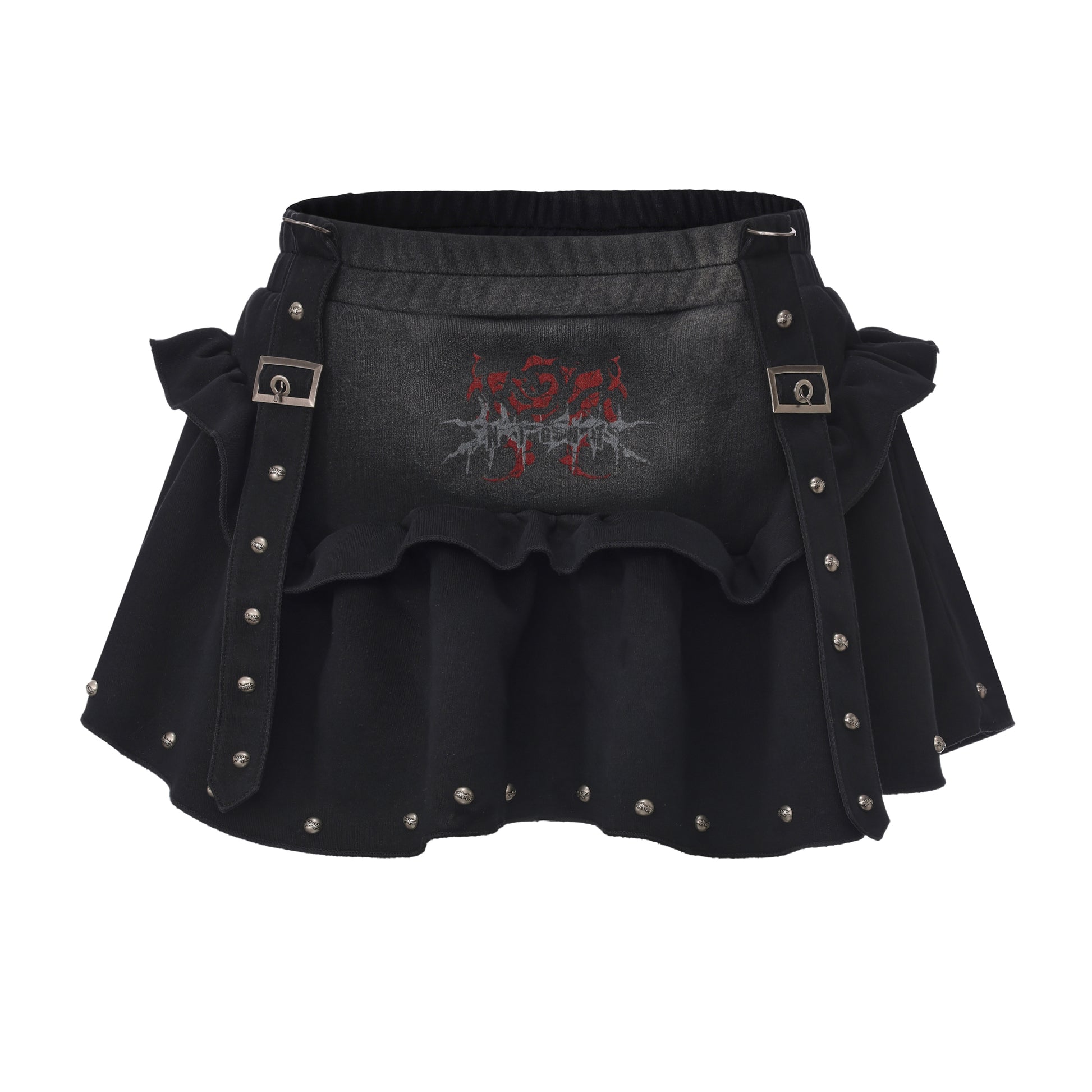 Night Rose - Skirt - Washed Black