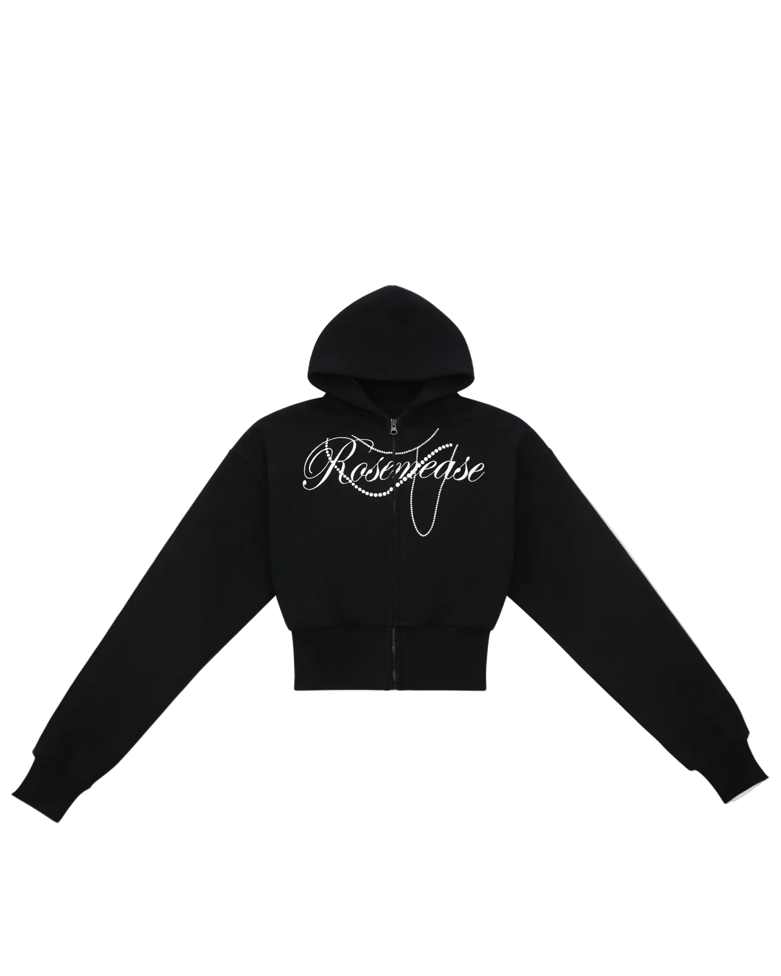 Winter Cotton Zipper Hoodie - Black