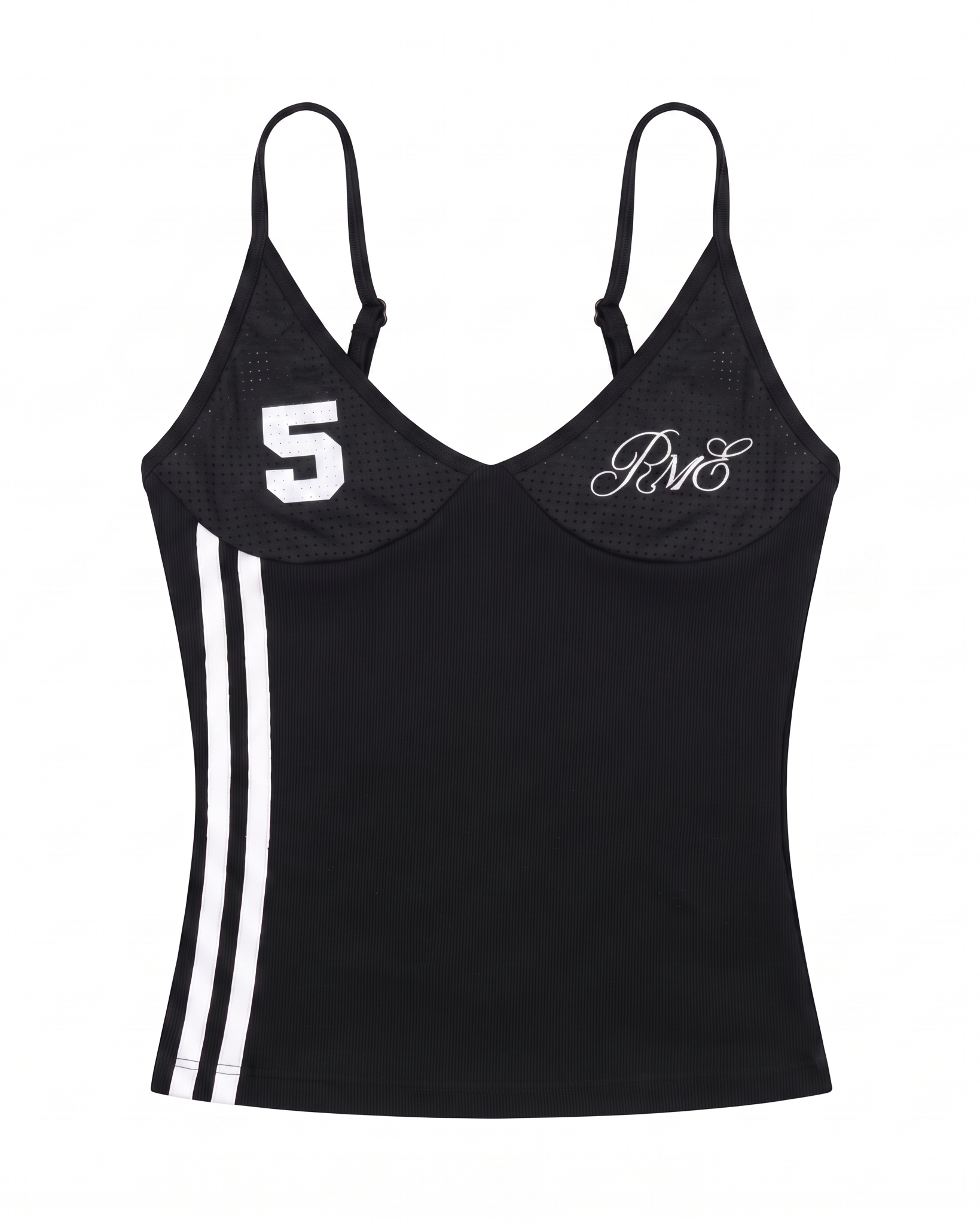 No.5 Mesh Sport Cami Top - Black