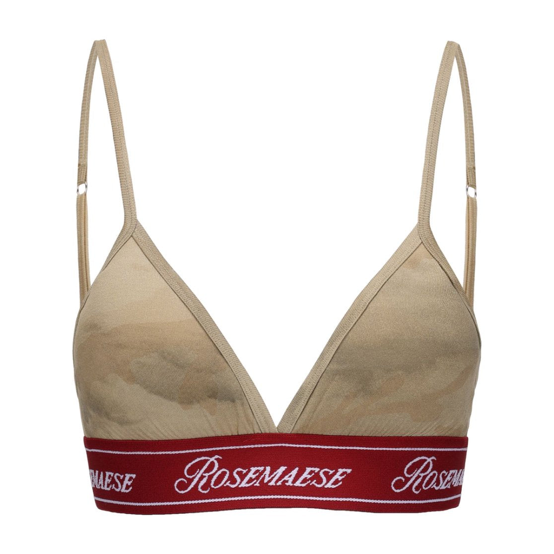 Cotton Triangle Bralette Set - Light Camo