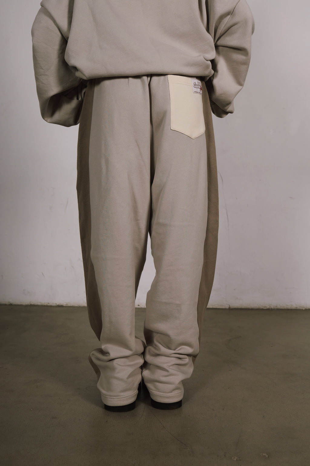 Patchwork Sport Pants - Grey