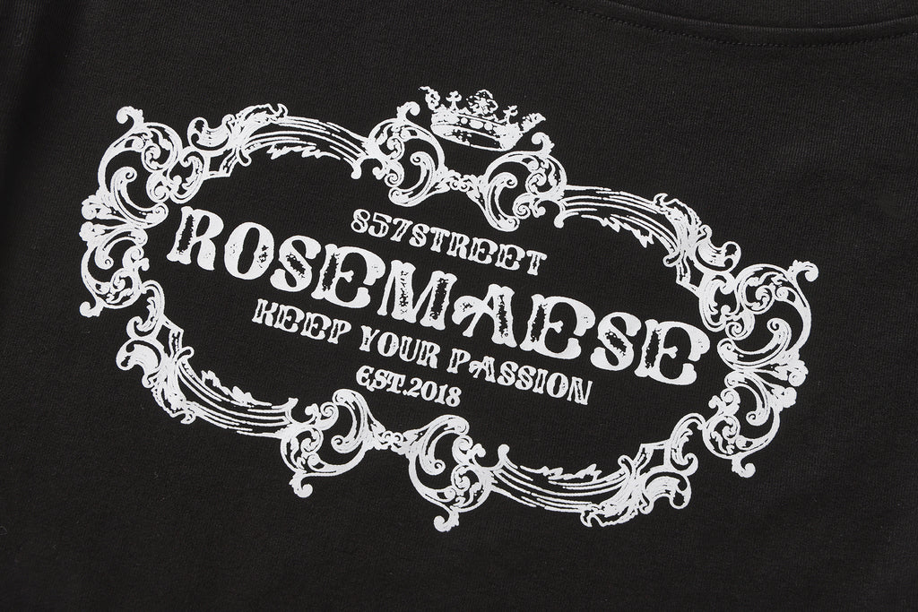 Off-shoulder Retro Long Sleeve - Black