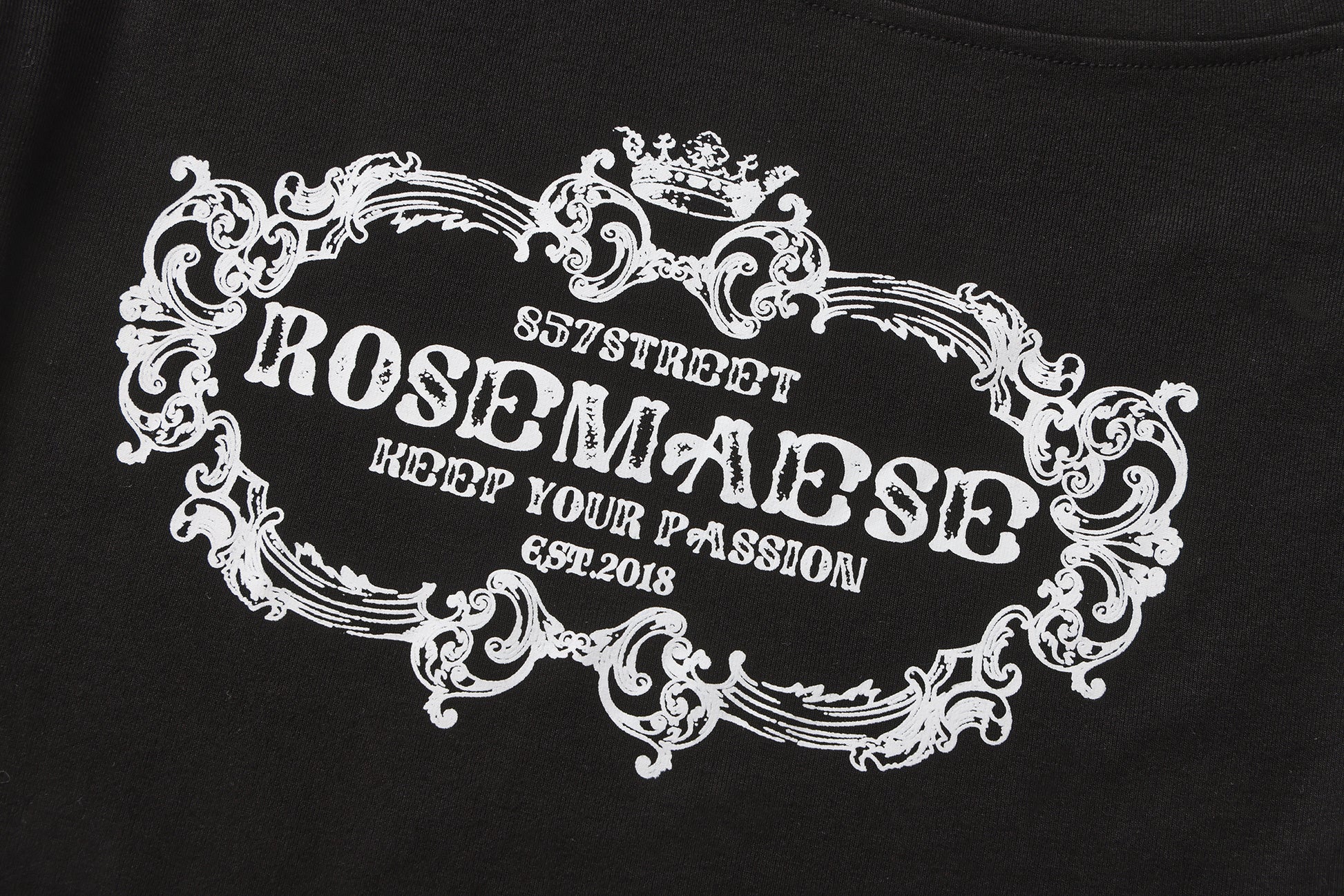 Off-shoulder Retro Long Sleeve - Black