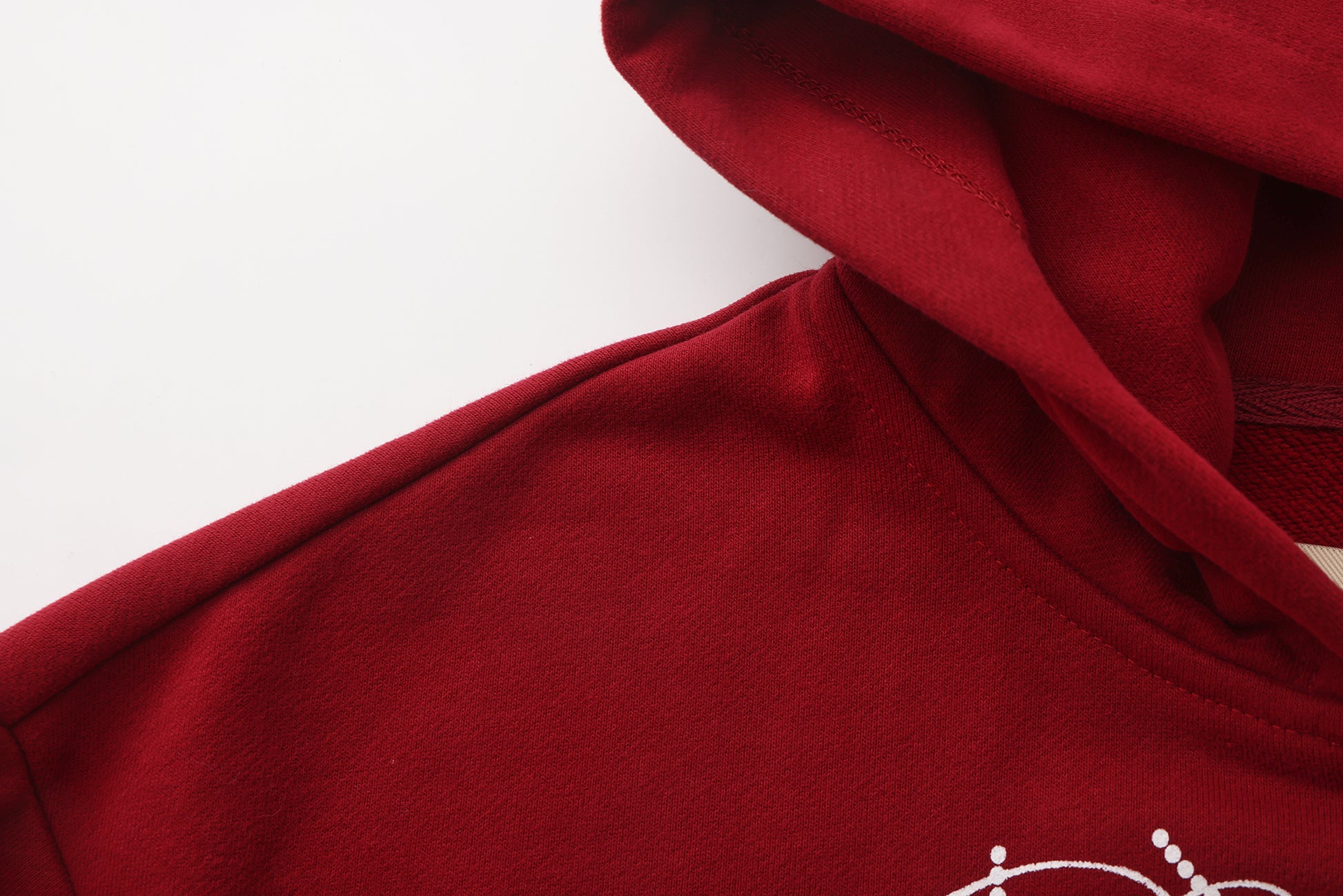 Winter Cotton Zipper Hoodie - Red