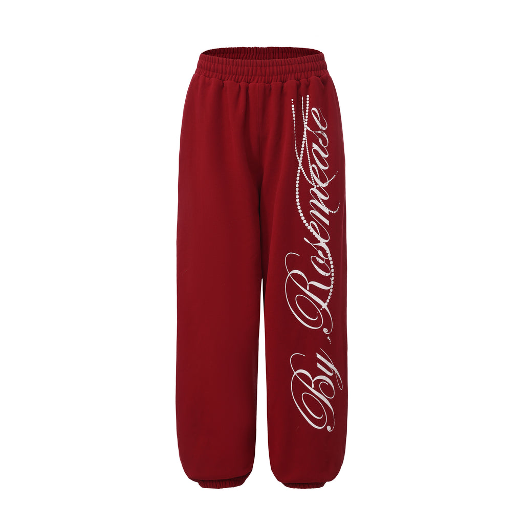 Winter Cotton Sport Pants - Red