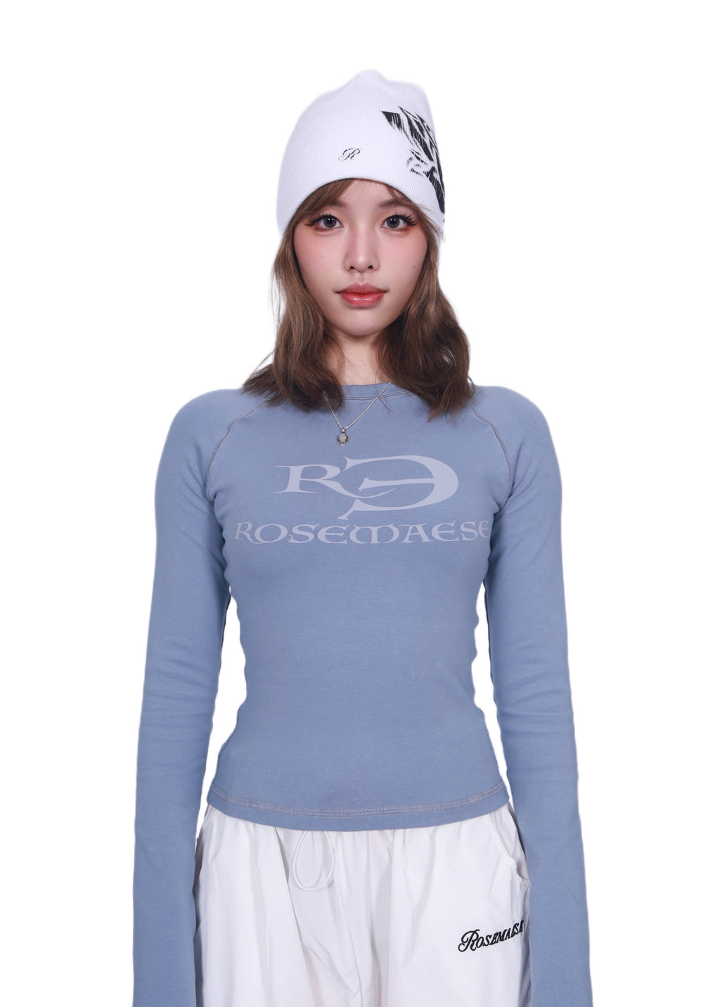 Logo Long-Sleeve Shirt - Baby Blue