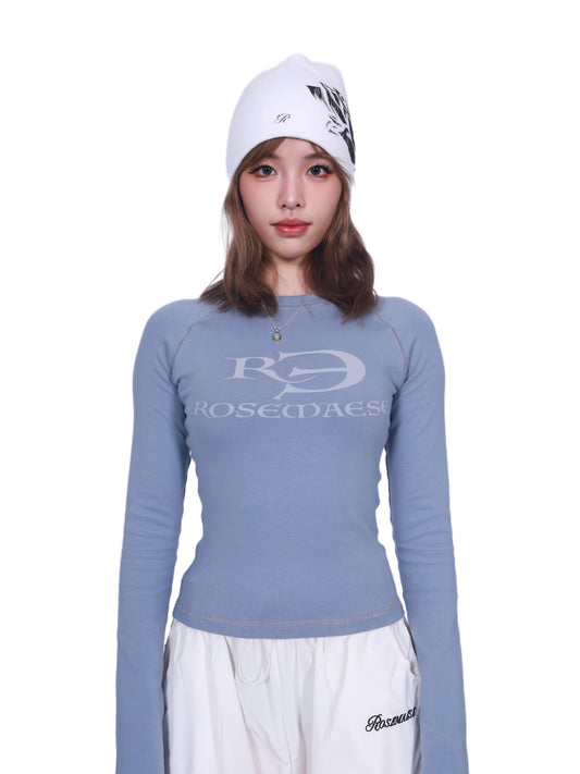 Logo Long-Sleeve Shirt - Baby Blue