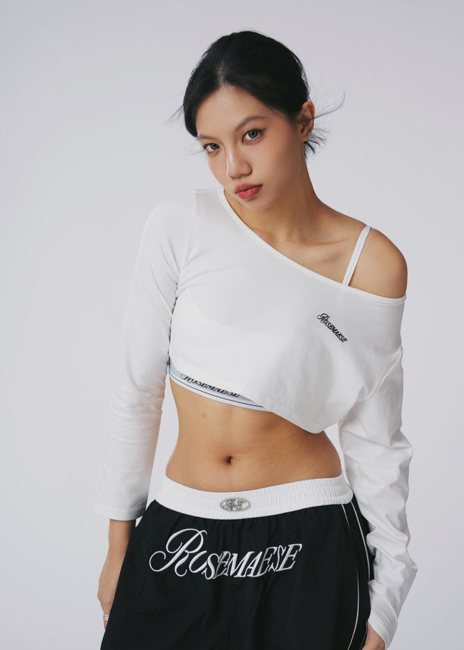Off-Shoulder Long Sleeves - White