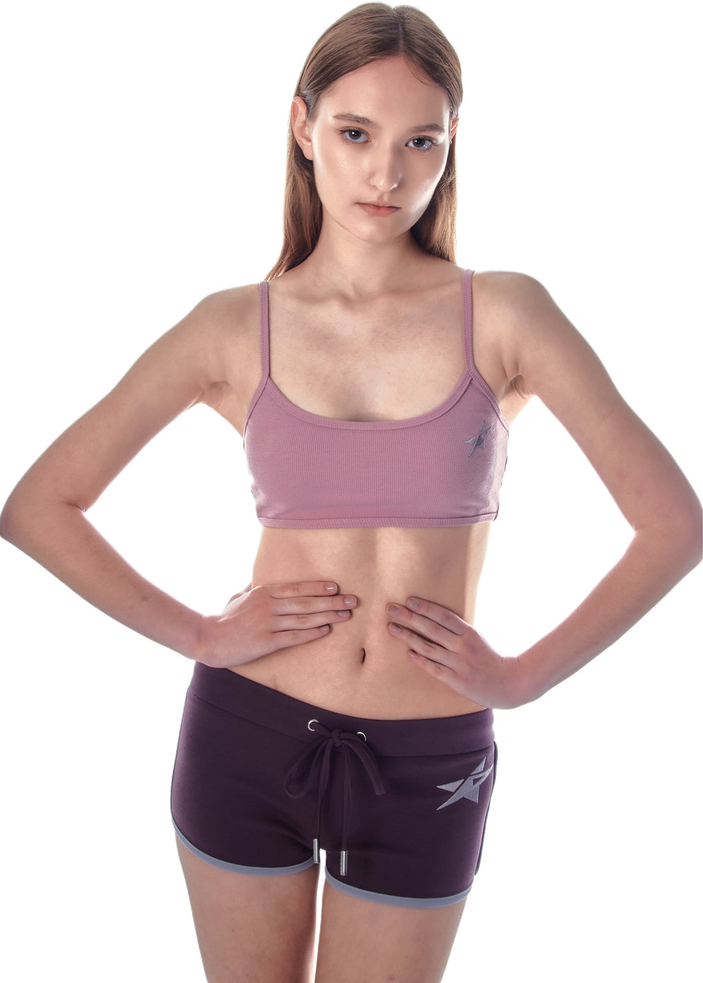 Studio Star Crop Tank - Pink