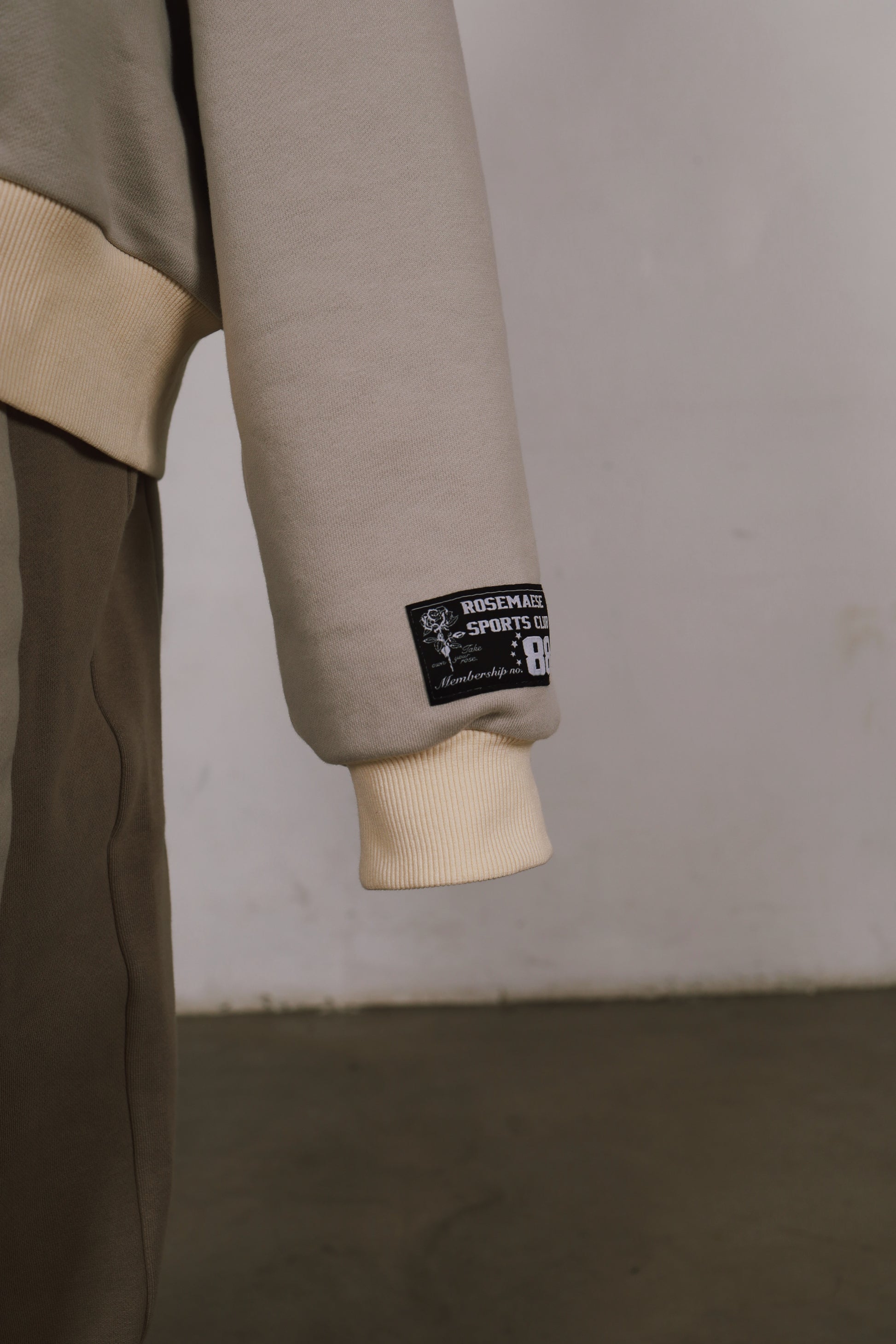Patchwork Fullzip Hoodie - Grey