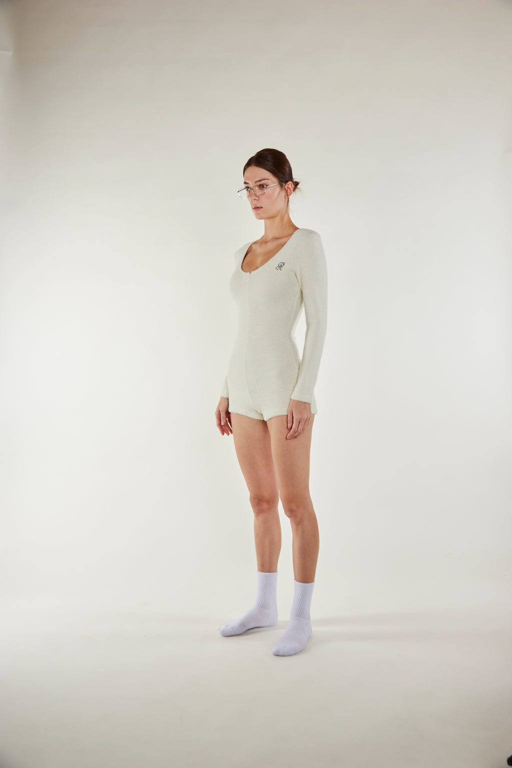 Cozy Darling Bodysuit - White