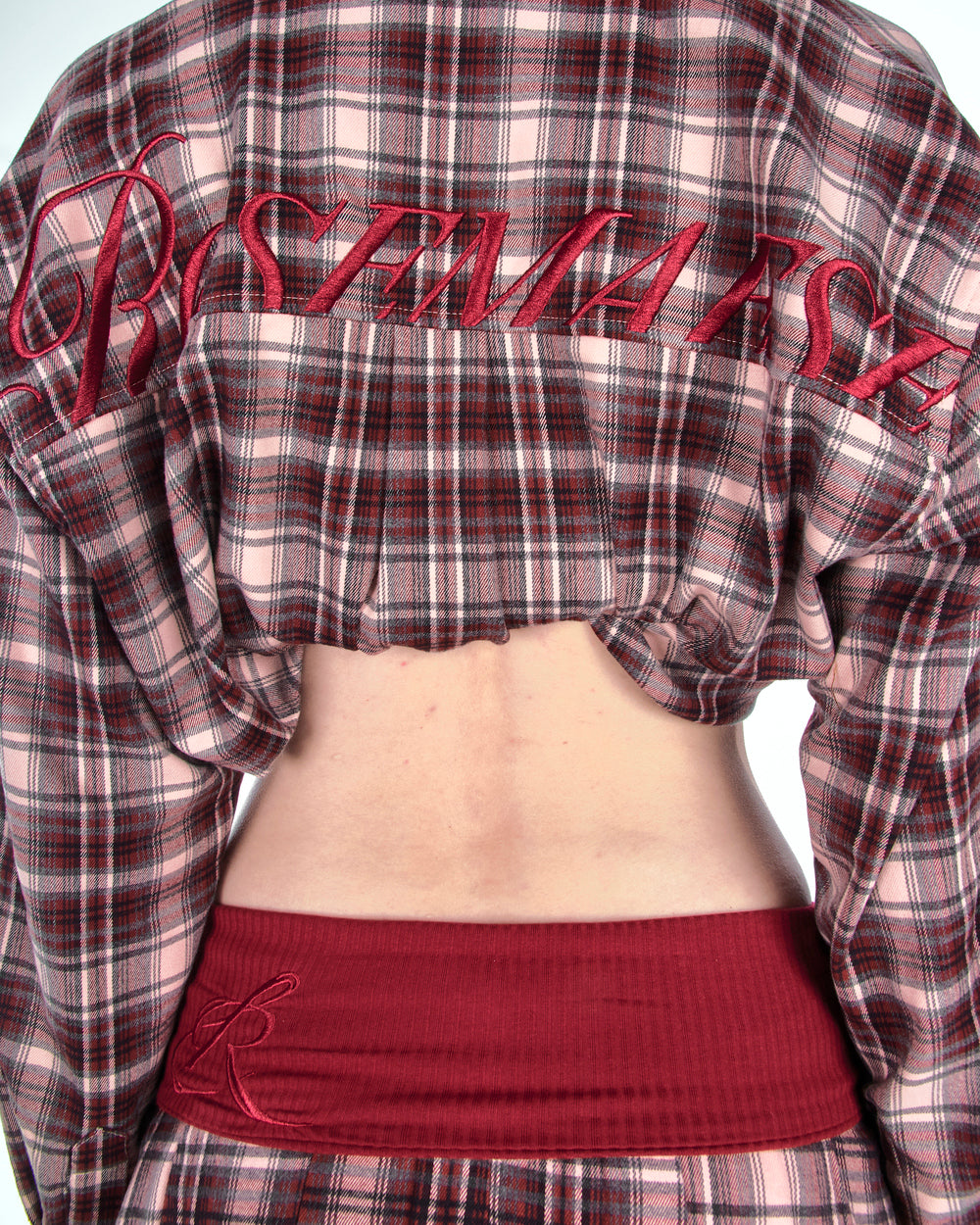 Study Break Hooded Plaid Shirt - Red
