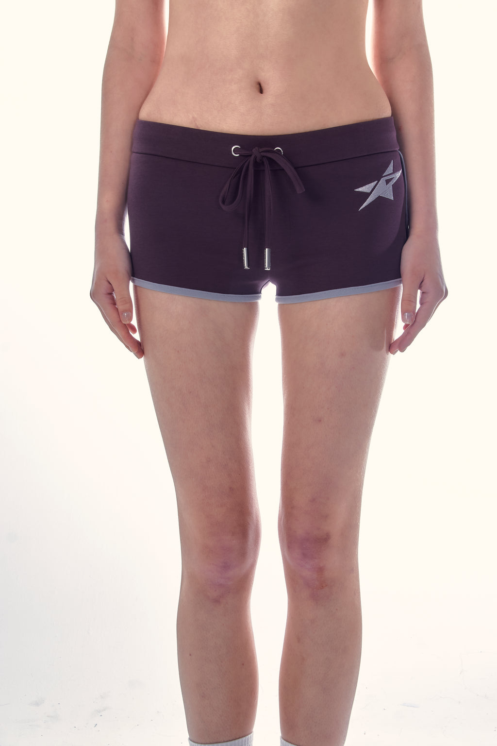 Studio Star Mini Shorts - Dark lavender